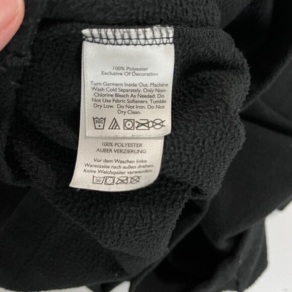 Eddie Bauer Men's Fleece 1/4 Zip Pullover Black Sweater Sz TL Large Tall - Picture 9 of 9